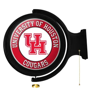 Houston Cougars: Original Round Rotating Lighted Wall Sign