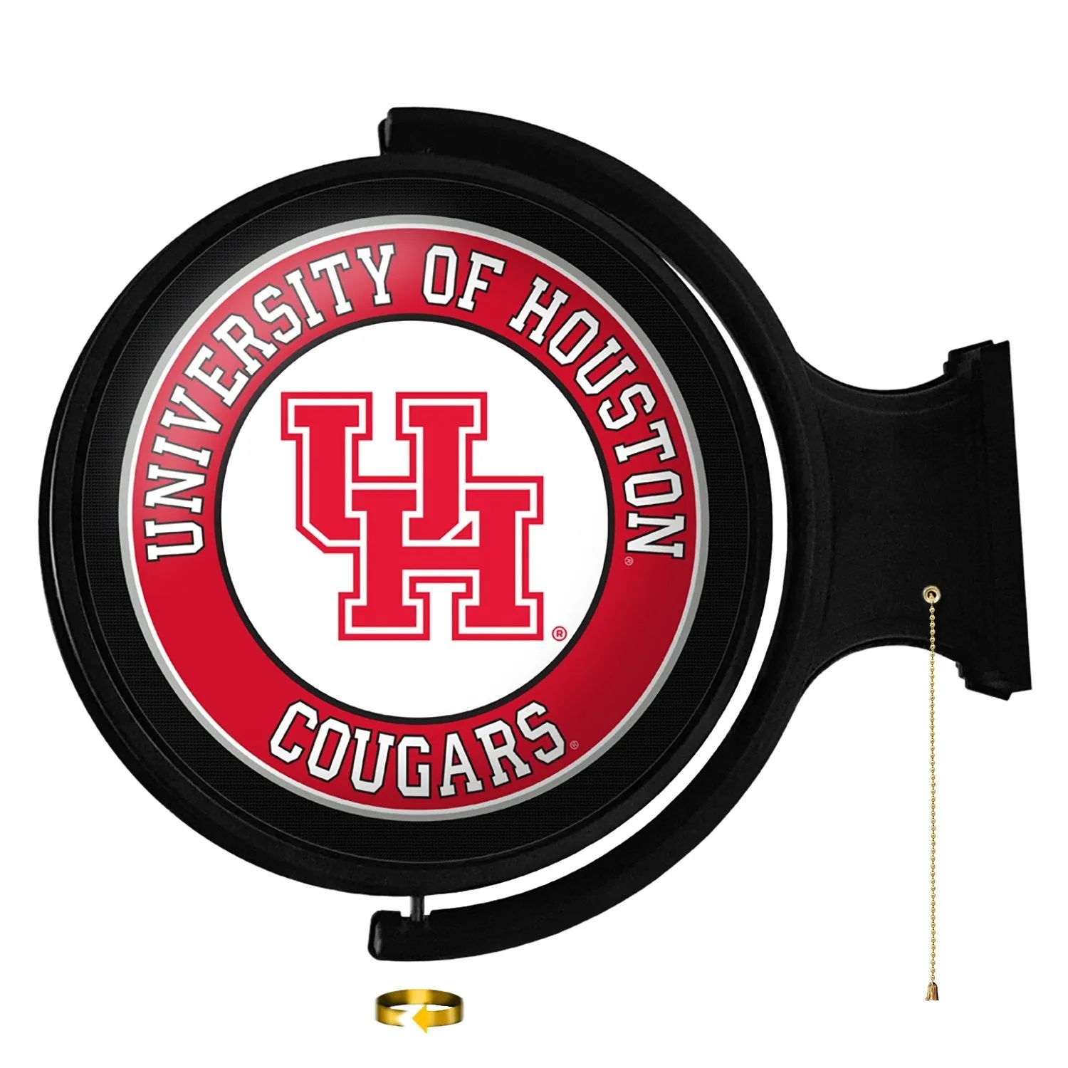 Houston Cougars: Original Round Rotating Lighted Wall Sign