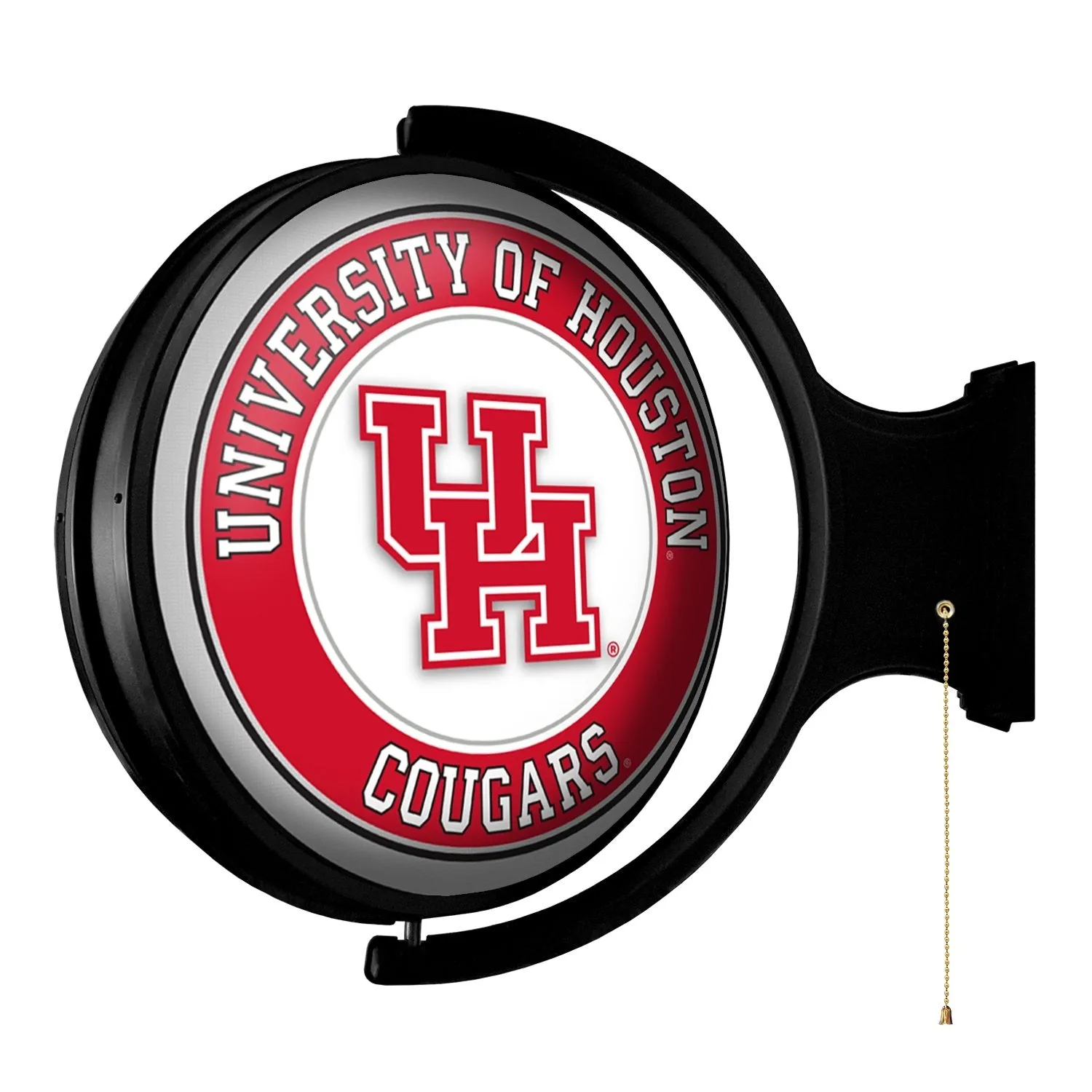 Houston Cougars: Original Round Rotating Lighted Wall Sign