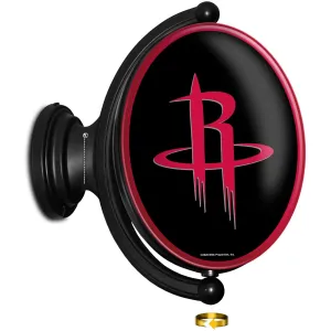 Houston Rockets: Original Oval Rotating Lighted Wall Sign