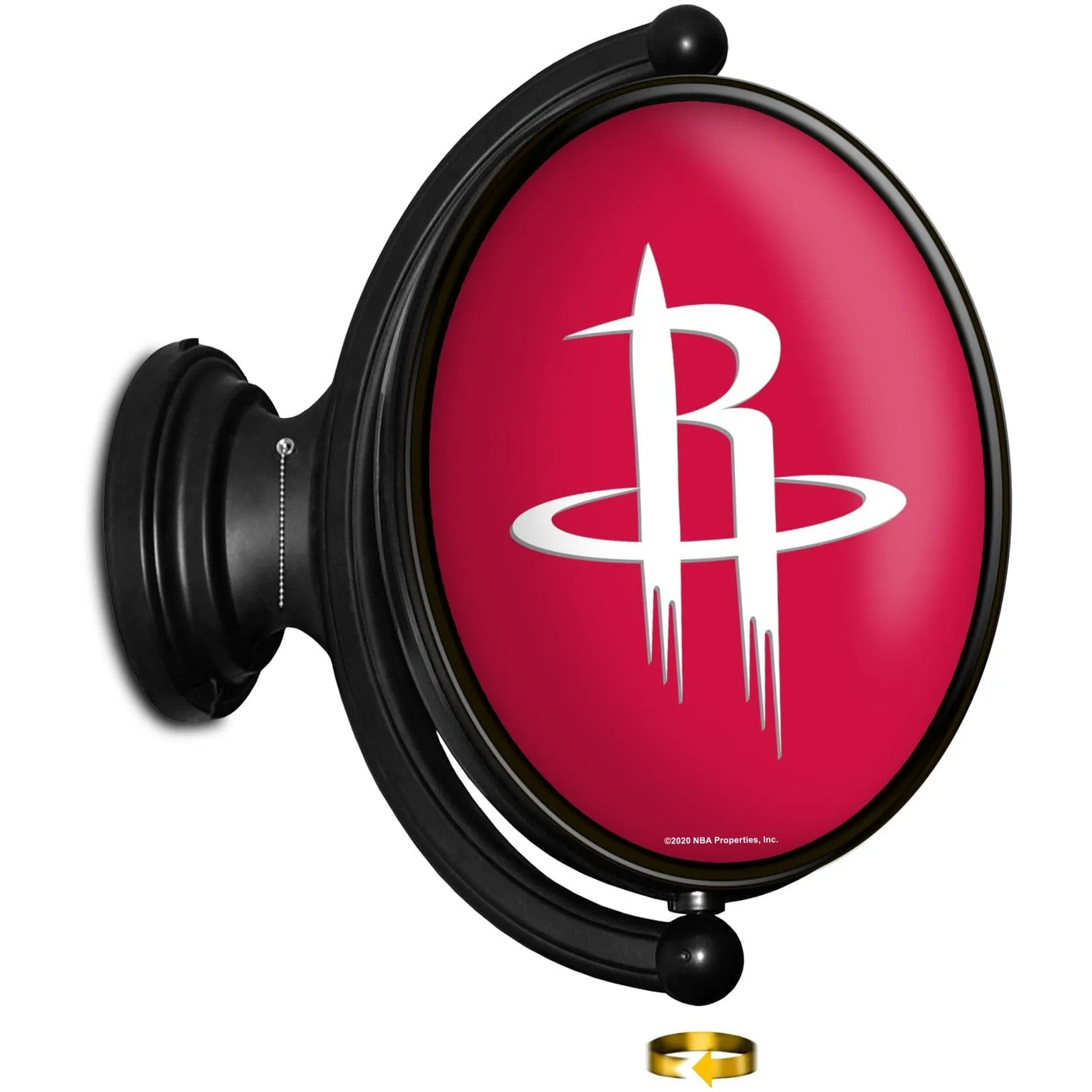 Houston Rockets: Original Oval Rotating Lighted Wall Sign
