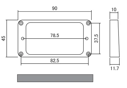 Humbucker Mounting Rings (Flat, Tapered)