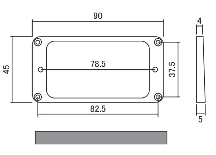 Humbucker Mounting Rings (Flat, Tapered)
