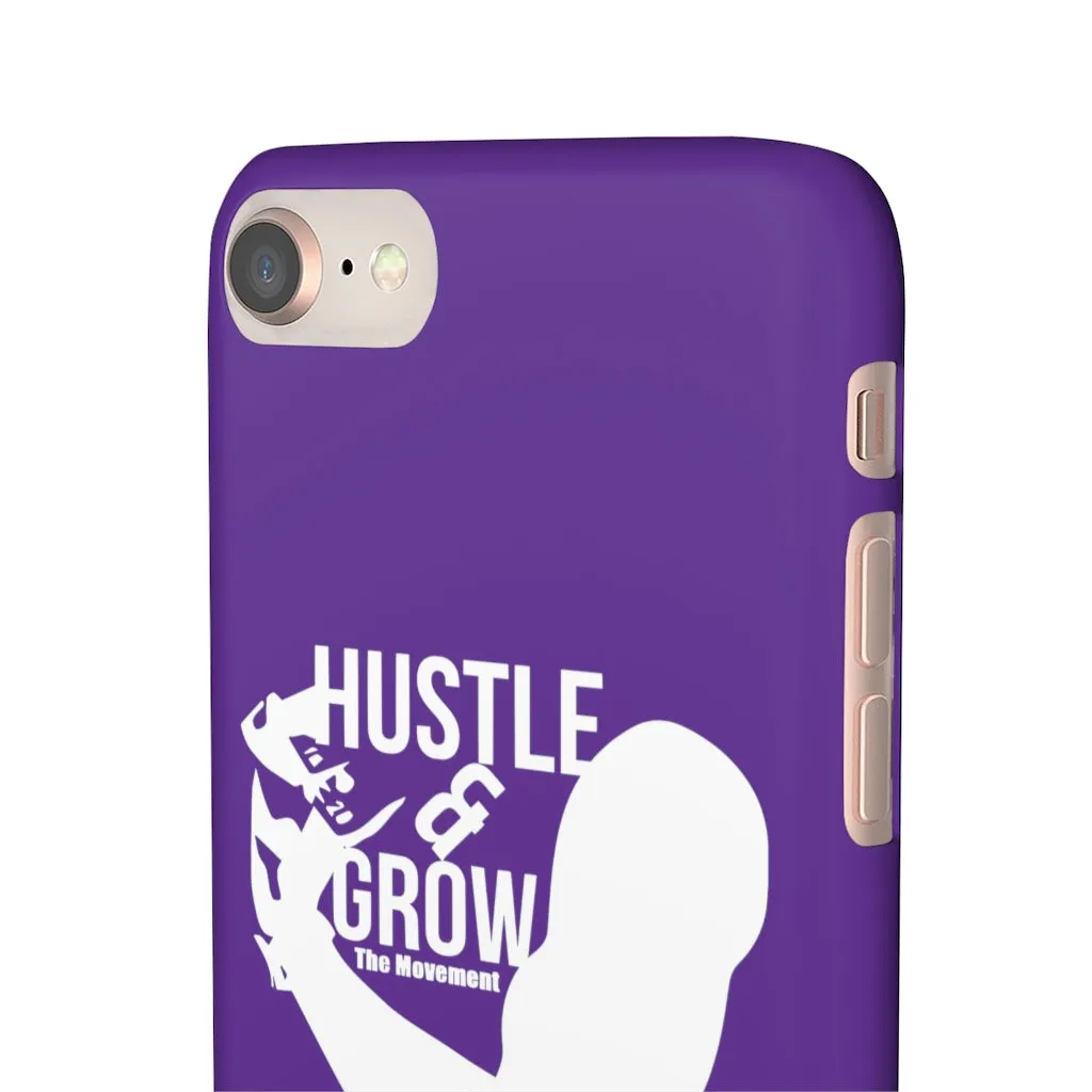 Hustle & Grow Snap Case (IPhone/Samsung Galaxy) (Purple)