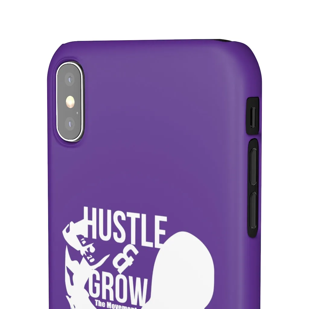 Hustle & Grow Snap Case (IPhone/Samsung Galaxy) (Purple)