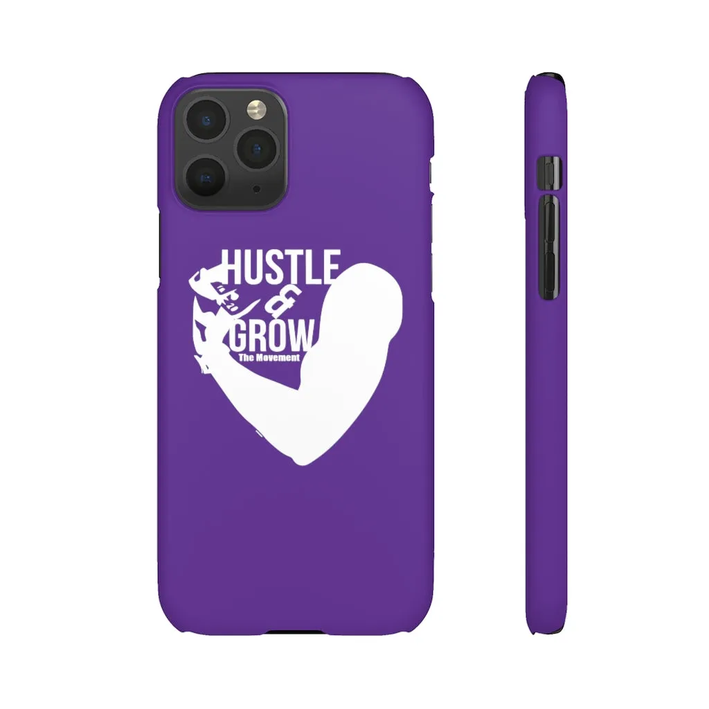 Hustle & Grow Snap Case (IPhone/Samsung Galaxy) (Purple)
