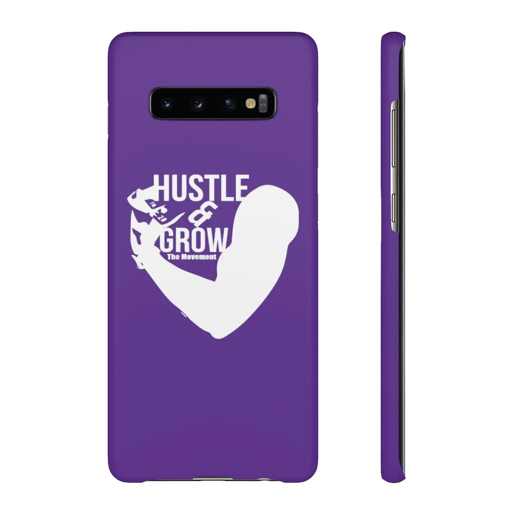 Hustle & Grow Snap Case (IPhone/Samsung Galaxy) (Purple)