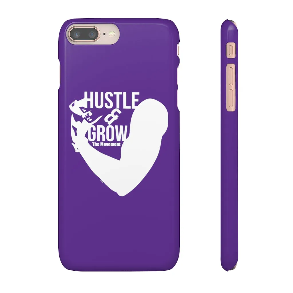 Hustle & Grow Snap Case (IPhone/Samsung Galaxy) (Purple)