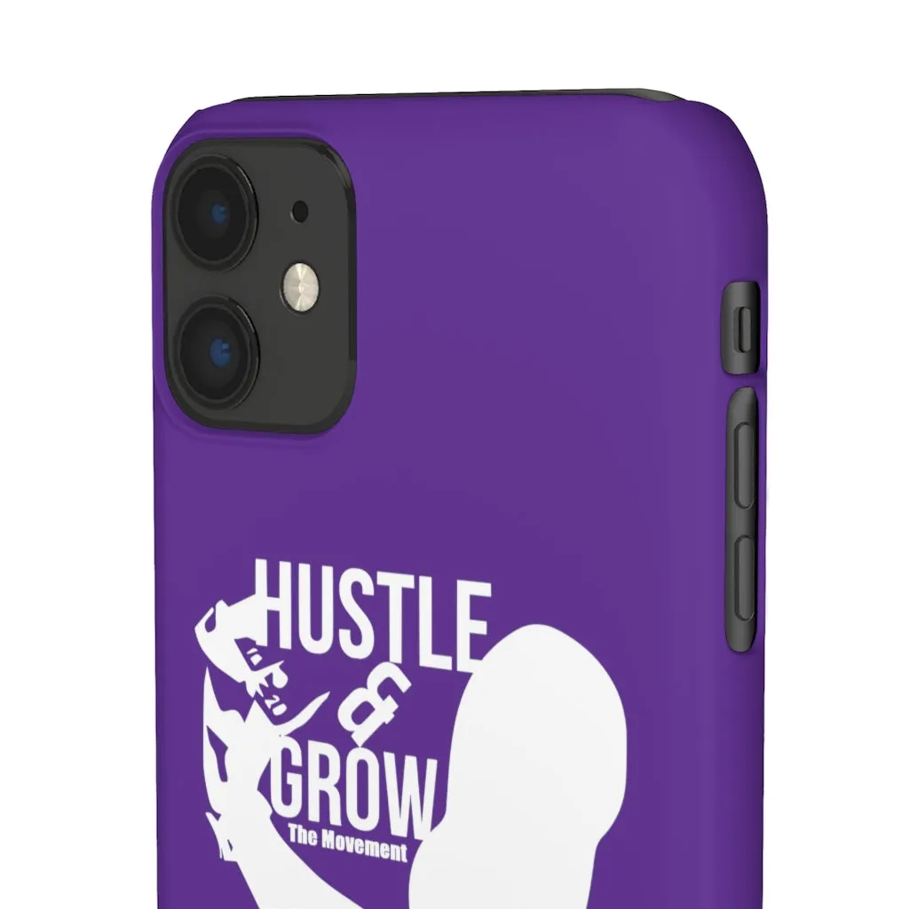 Hustle & Grow Snap Case (IPhone/Samsung Galaxy) (Purple)