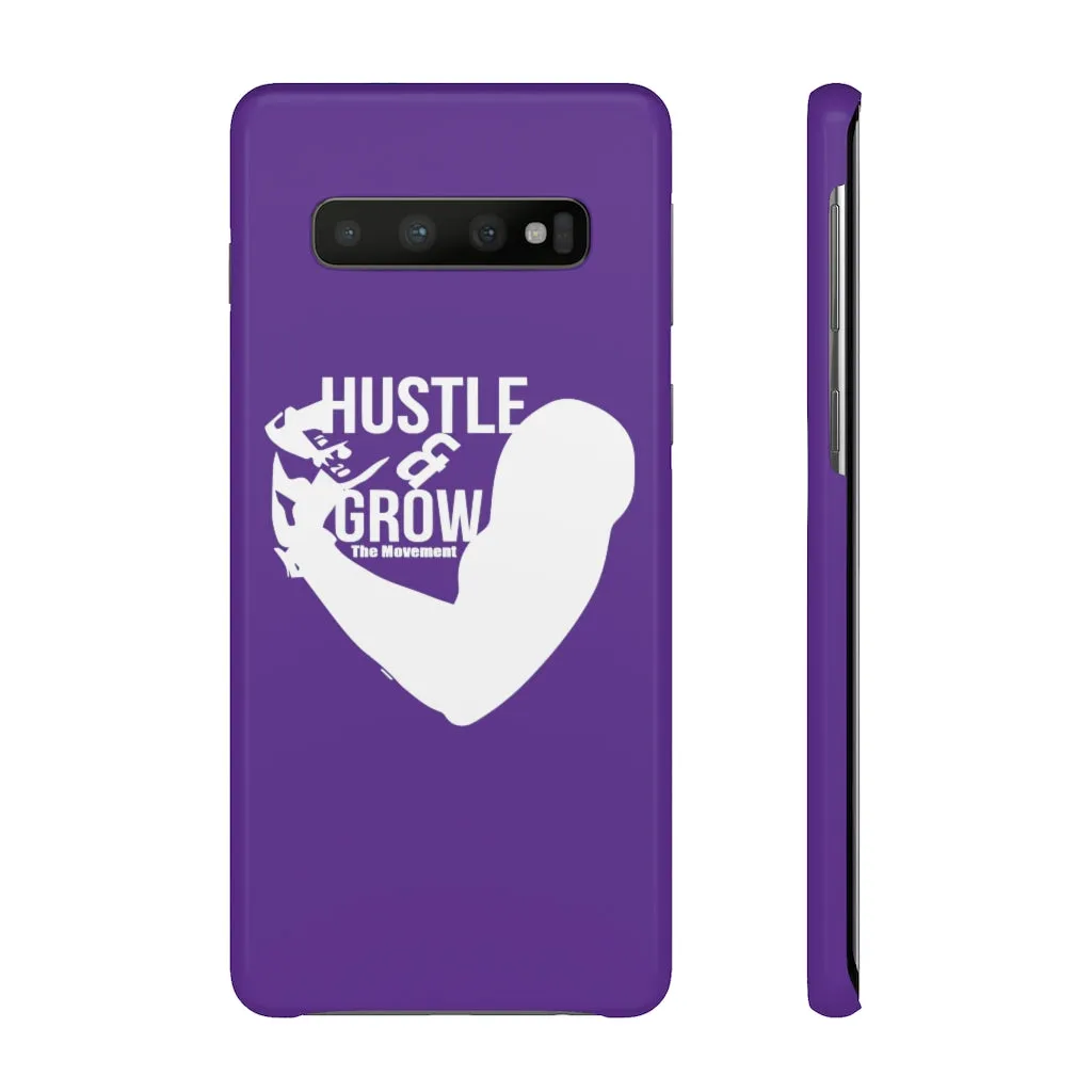 Hustle & Grow Snap Case (IPhone/Samsung Galaxy) (Purple)