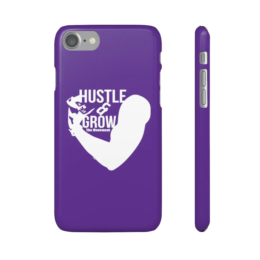 Hustle & Grow Snap Case (IPhone/Samsung Galaxy) (Purple)