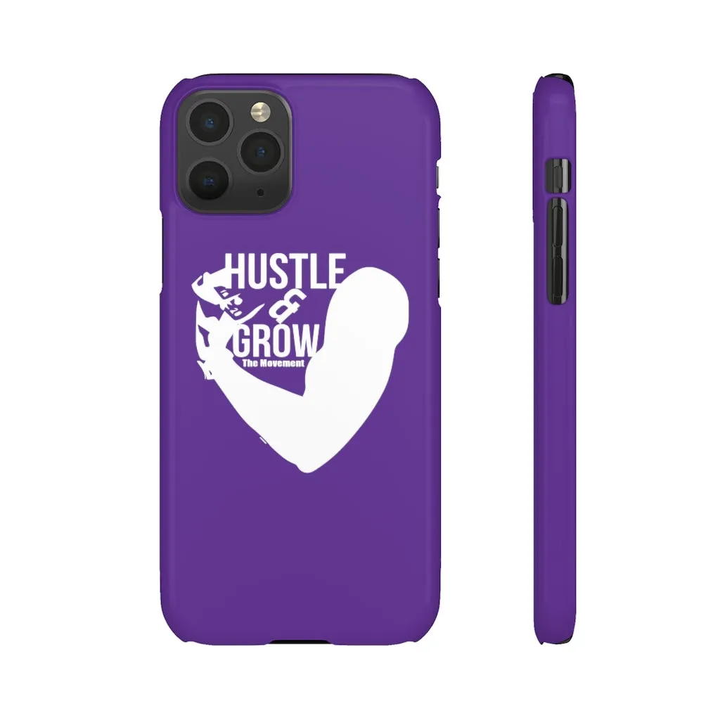 Hustle & Grow Snap Case (IPhone/Samsung Galaxy) (Purple)