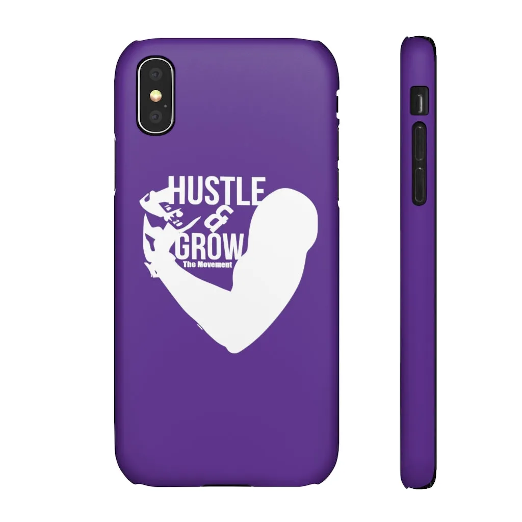Hustle & Grow Snap Case (IPhone/Samsung Galaxy) (Purple)