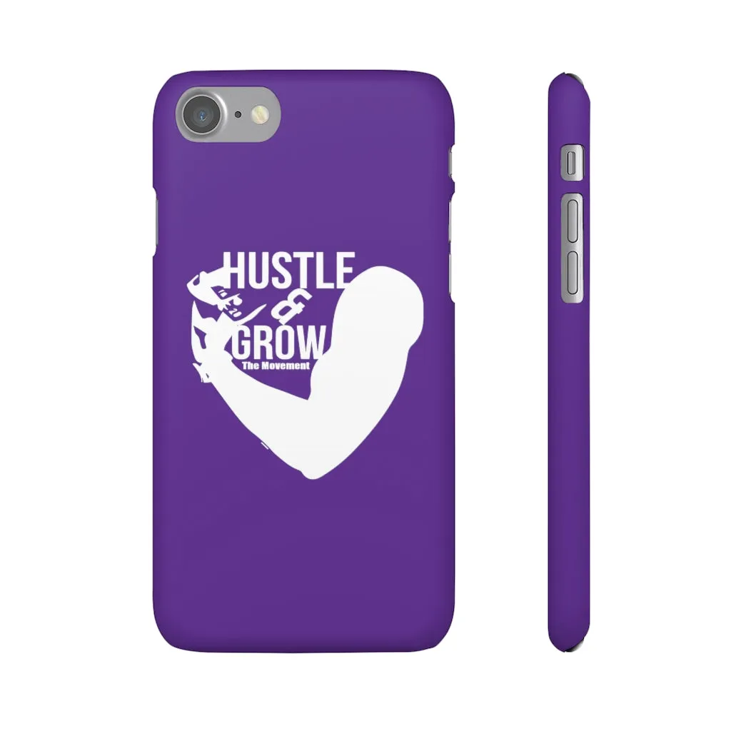 Hustle & Grow Snap Case (IPhone/Samsung Galaxy) (Purple)