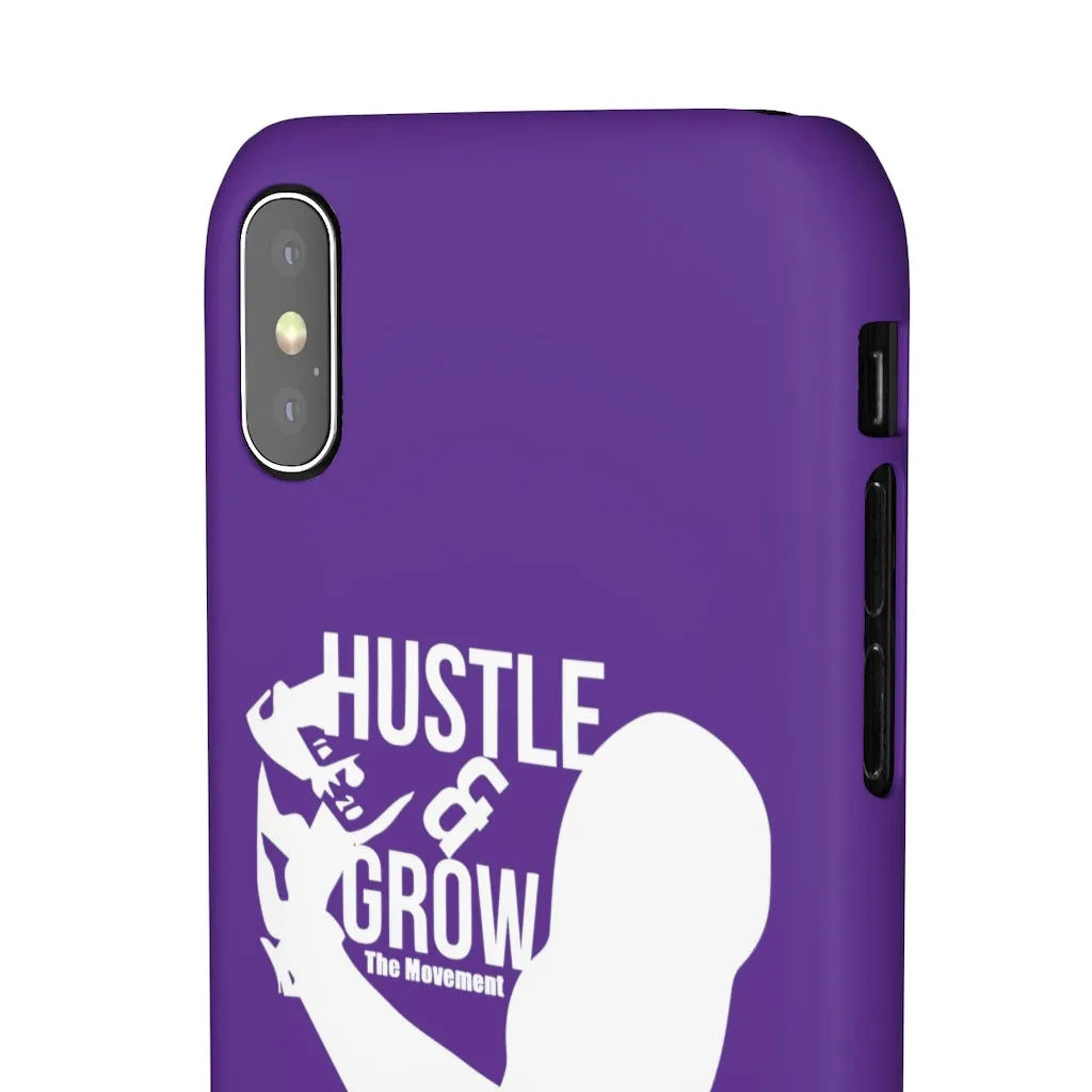 Hustle & Grow Snap Case (IPhone/Samsung Galaxy) (Purple)