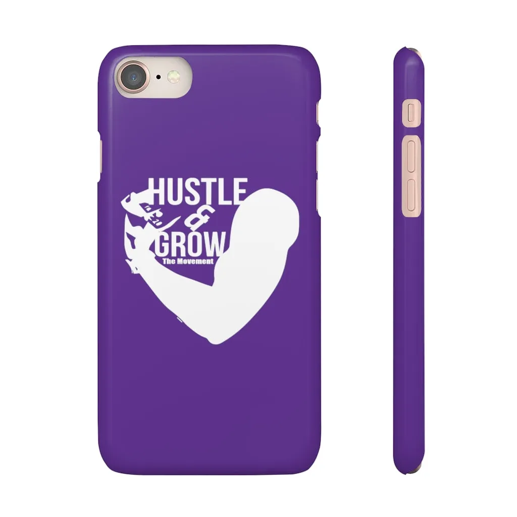 Hustle & Grow Snap Case (IPhone/Samsung Galaxy) (Purple)
