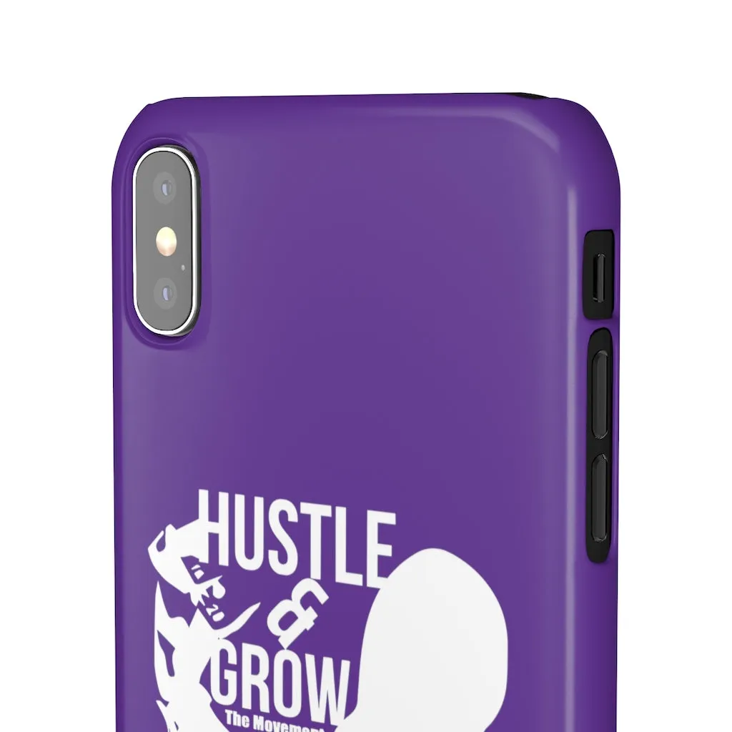 Hustle & Grow Snap Case (IPhone/Samsung Galaxy) (Purple)