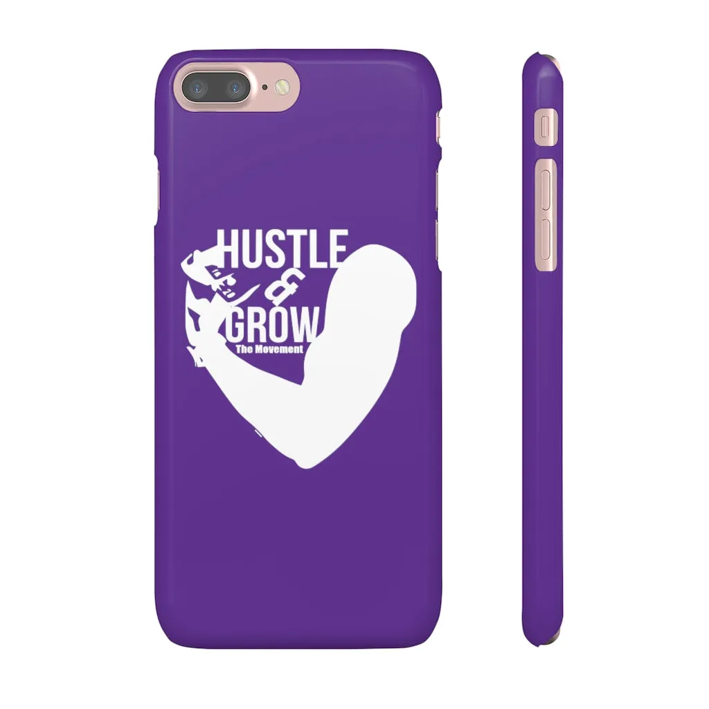 Hustle & Grow Snap Case (IPhone/Samsung Galaxy) (Purple)