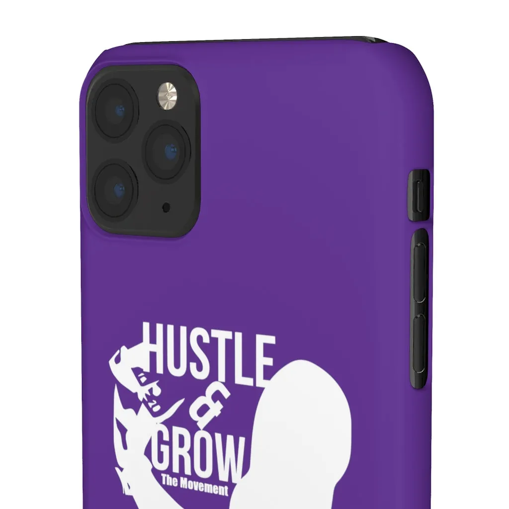 Hustle & Grow Snap Case (IPhone/Samsung Galaxy) (Purple)