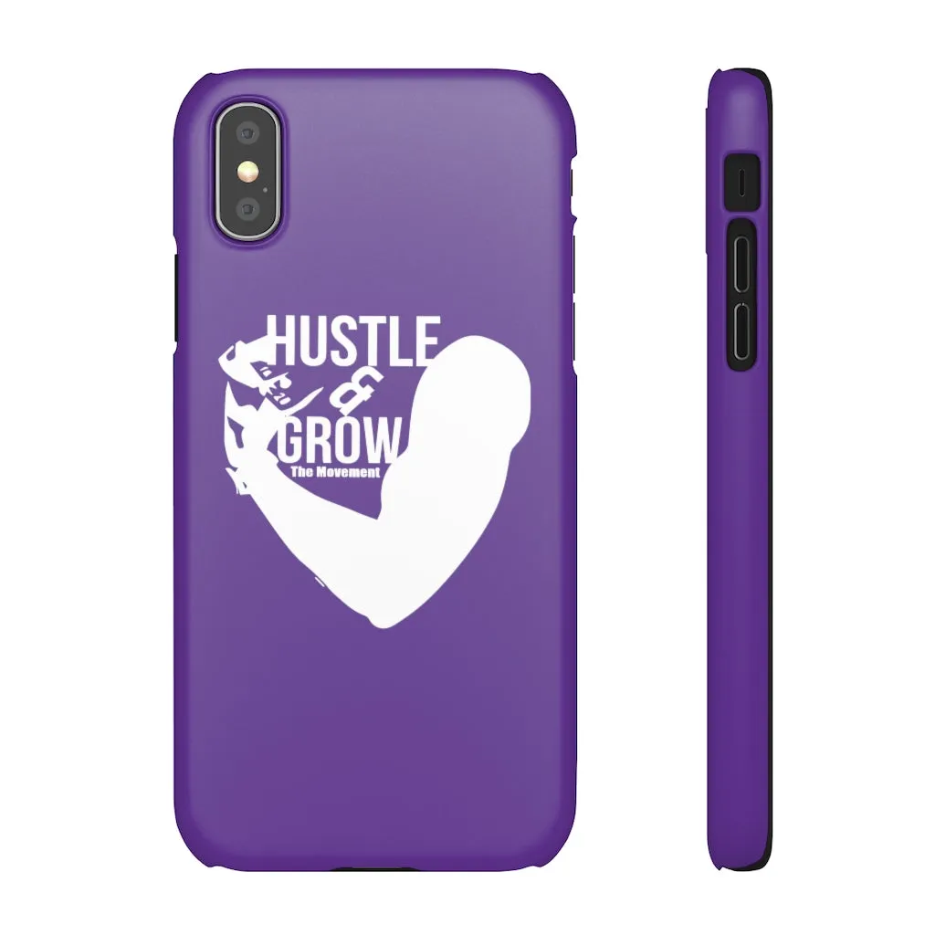 Hustle & Grow Snap Case (IPhone/Samsung Galaxy) (Purple)