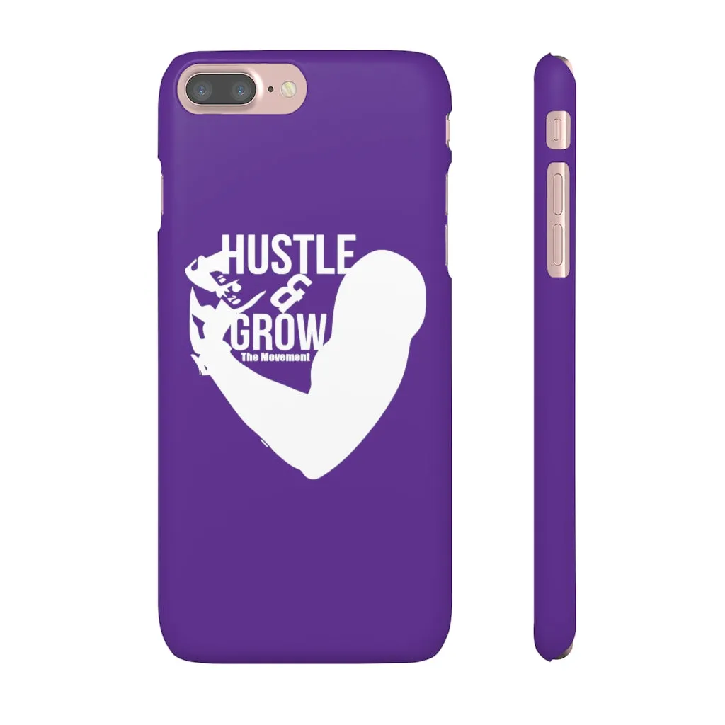 Hustle & Grow Snap Case (IPhone/Samsung Galaxy) (Purple)