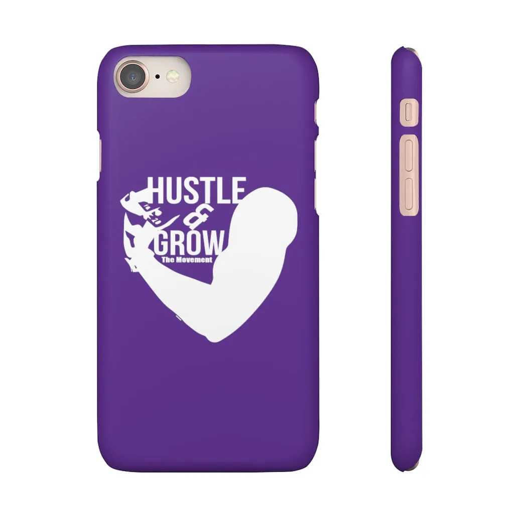 Hustle & Grow Snap Case (IPhone/Samsung Galaxy) (Purple)