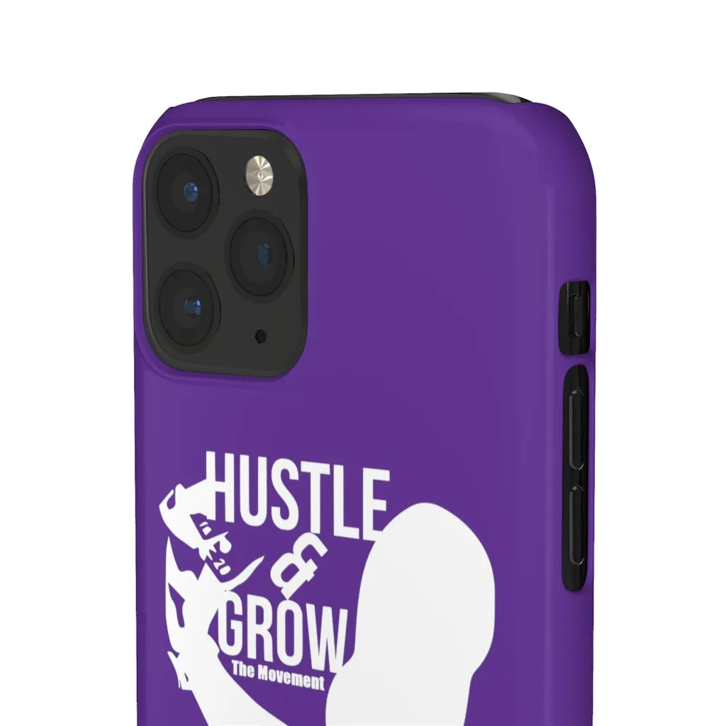 Hustle & Grow Snap Case (IPhone/Samsung Galaxy) (Purple)