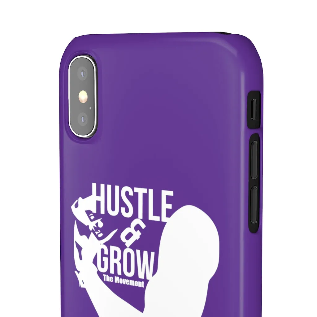 Hustle & Grow Snap Case (IPhone/Samsung Galaxy) (Purple)