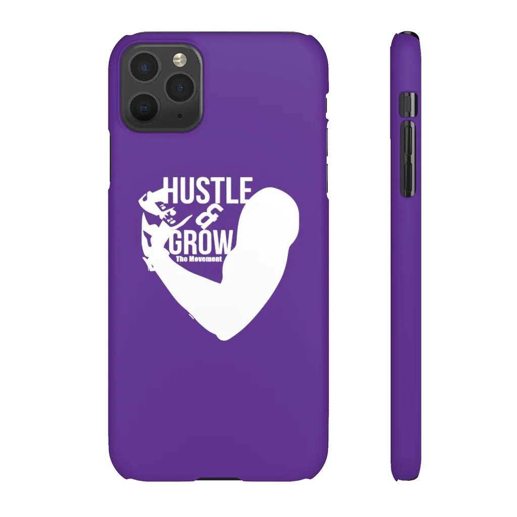 Hustle & Grow Snap Case (IPhone/Samsung Galaxy) (Purple)
