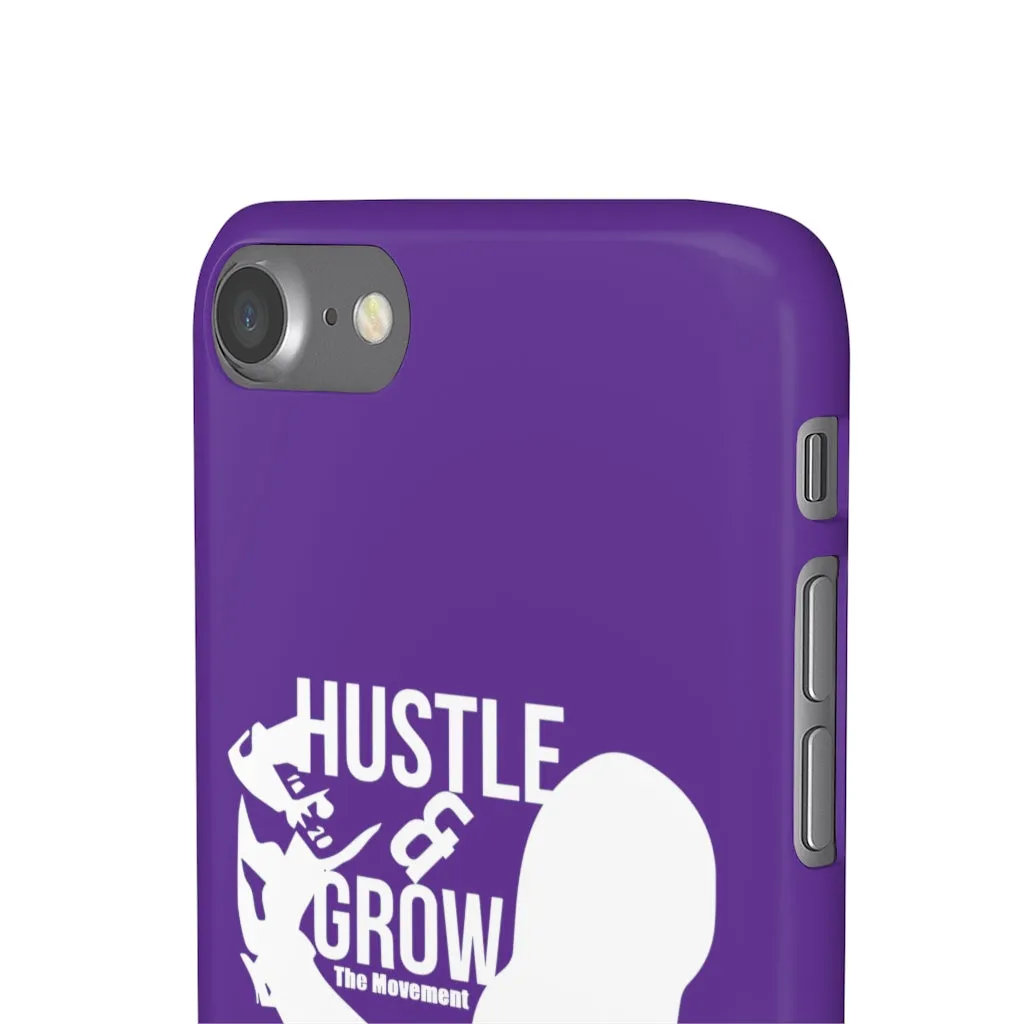 Hustle & Grow Snap Case (IPhone/Samsung Galaxy) (Purple)