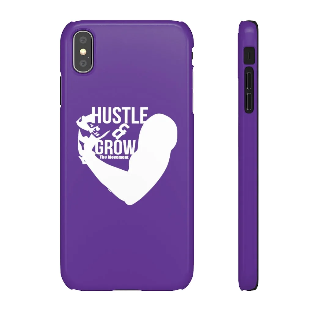 Hustle & Grow Snap Case (IPhone/Samsung Galaxy) (Purple)