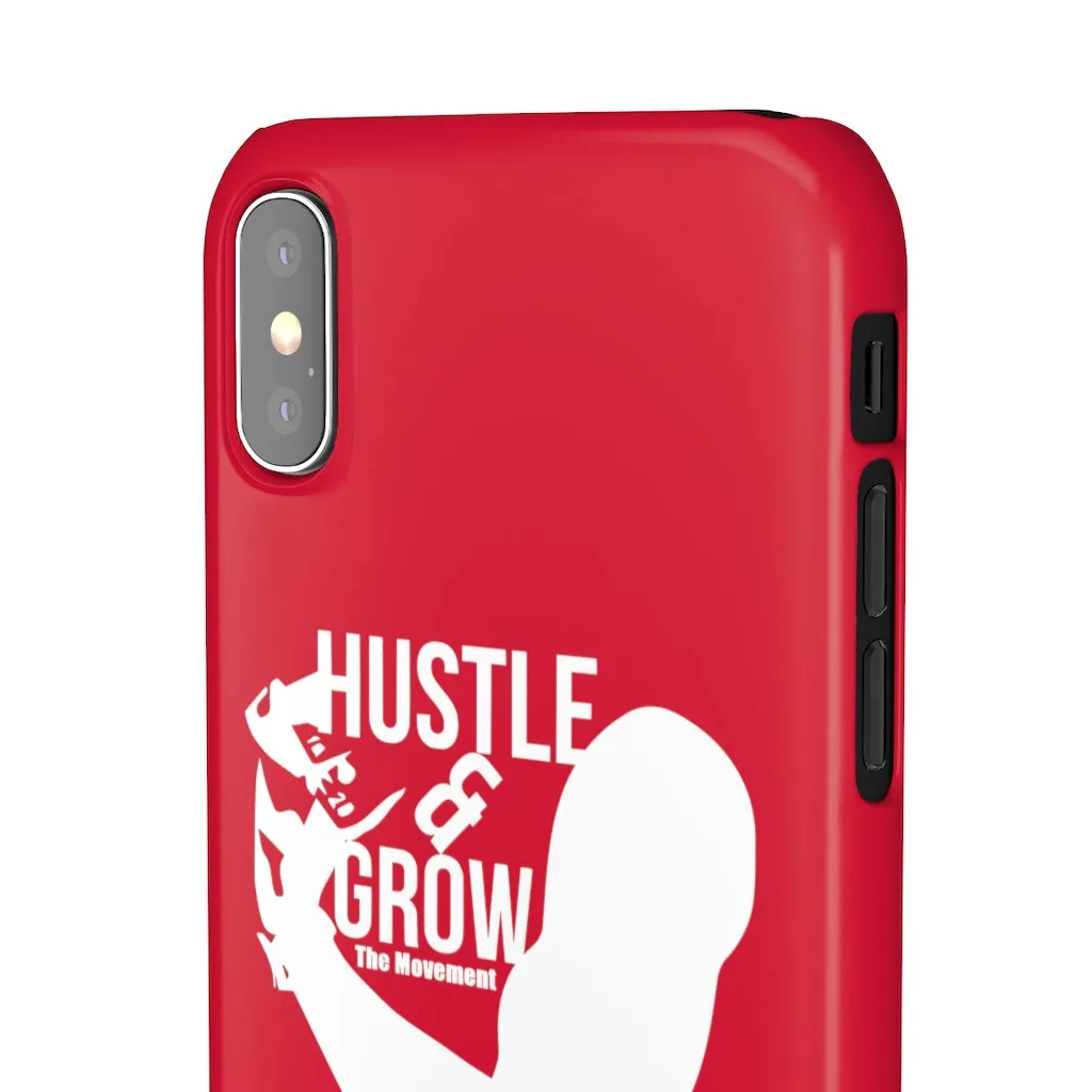 Hustle & Grow Snap Case (IPhone/Samsung Galaxy) (Red)