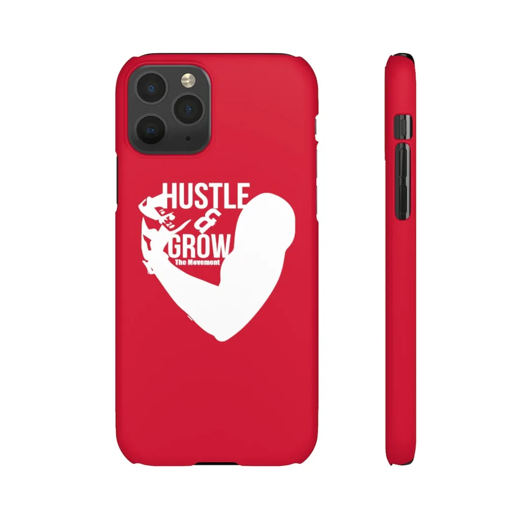 Hustle & Grow Snap Case (IPhone/Samsung Galaxy) (Red)