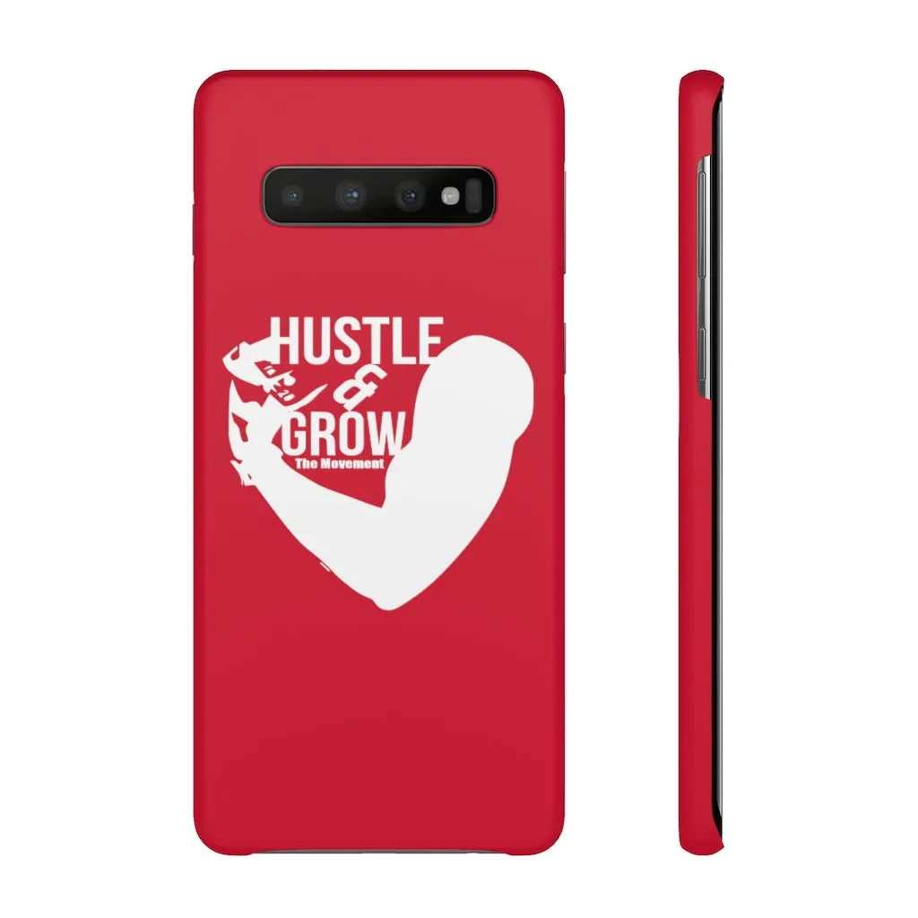 Hustle & Grow Snap Case (IPhone/Samsung Galaxy) (Red)