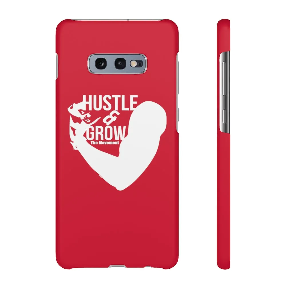 Hustle & Grow Snap Case (IPhone/Samsung Galaxy) (Red)