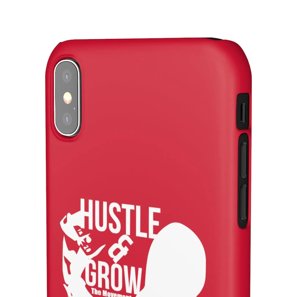 Hustle & Grow Snap Case (IPhone/Samsung Galaxy) (Red)