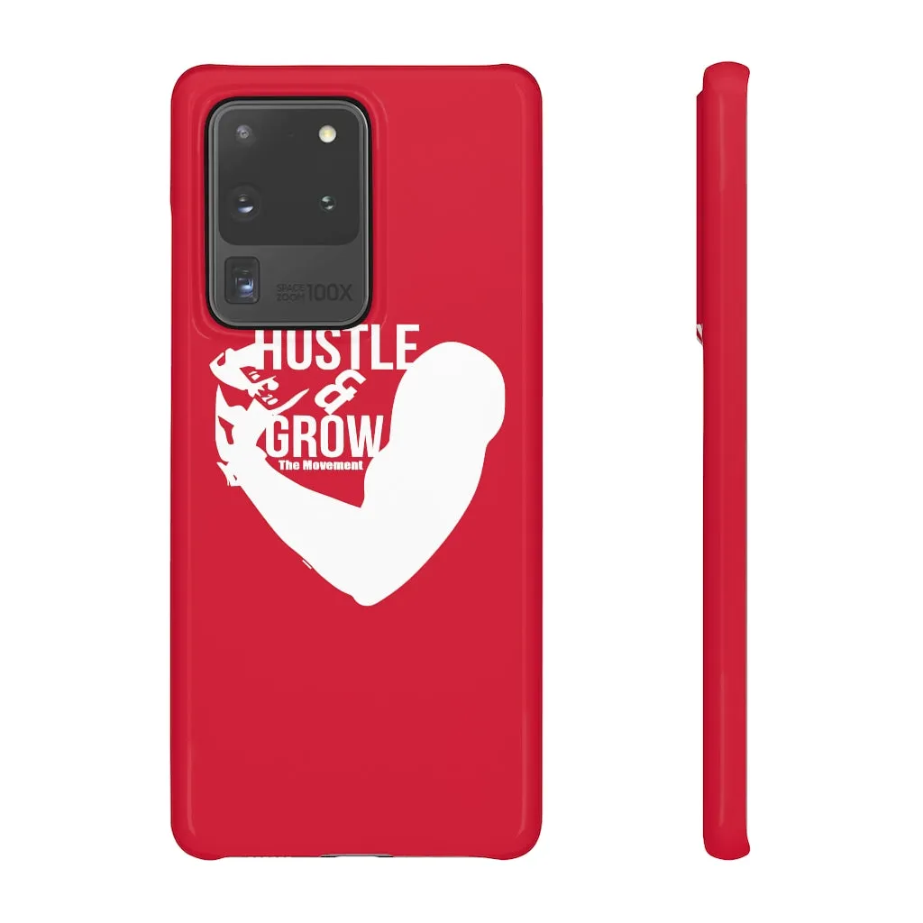 Hustle & Grow Snap Case (IPhone/Samsung Galaxy) (Red)