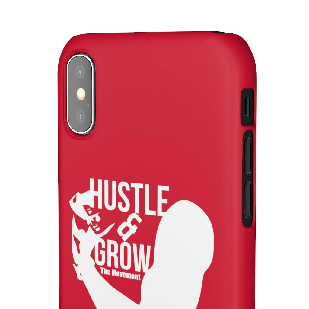 Hustle & Grow Snap Case (IPhone/Samsung Galaxy) (Red)