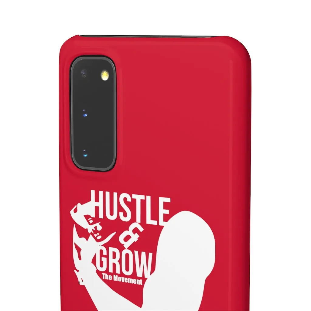 Hustle & Grow Snap Case (IPhone/Samsung Galaxy) (Red)