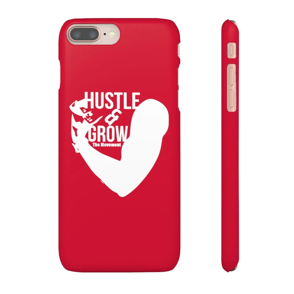 Hustle & Grow Snap Case (IPhone/Samsung Galaxy) (Red)