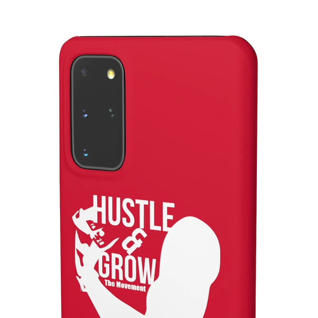 Hustle & Grow Snap Case (IPhone/Samsung Galaxy) (Red)