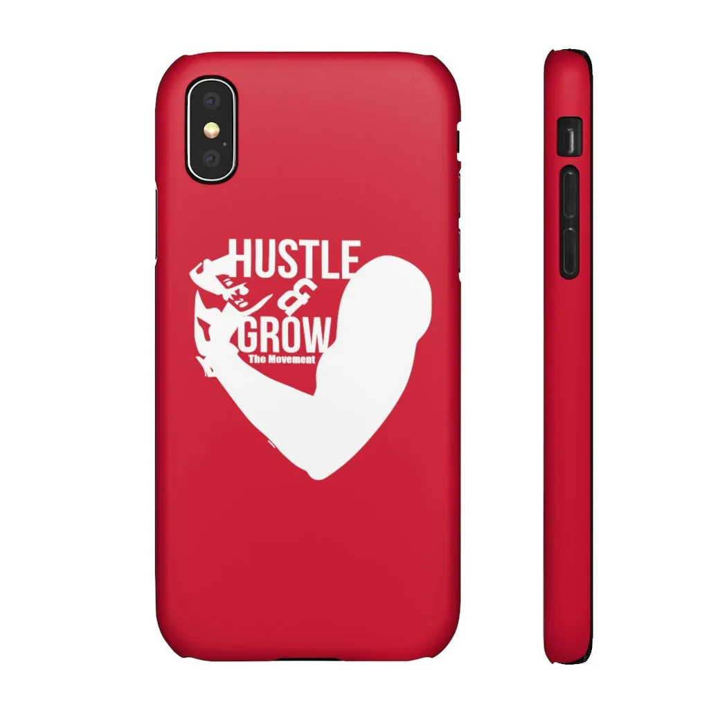 Hustle & Grow Snap Case (IPhone/Samsung Galaxy) (Red)