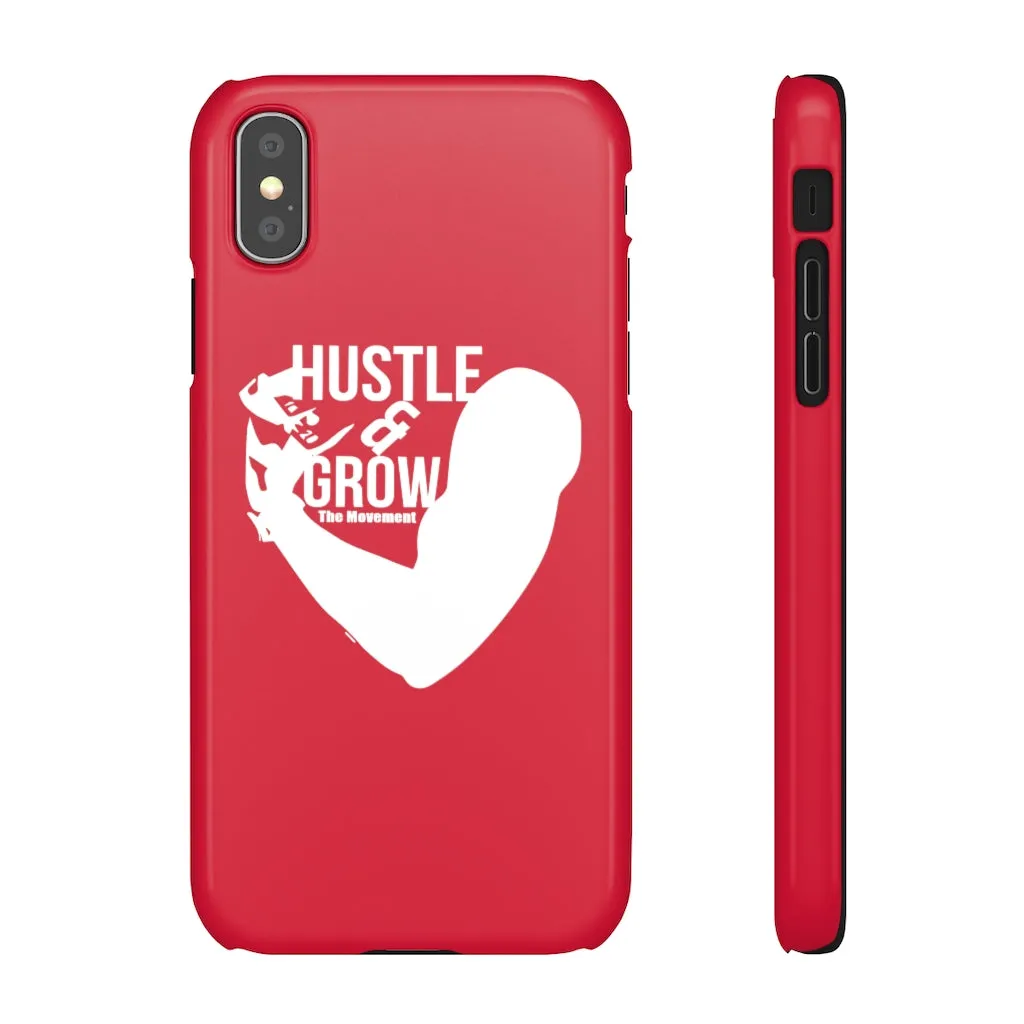 Hustle & Grow Snap Case (IPhone/Samsung Galaxy) (Red)
