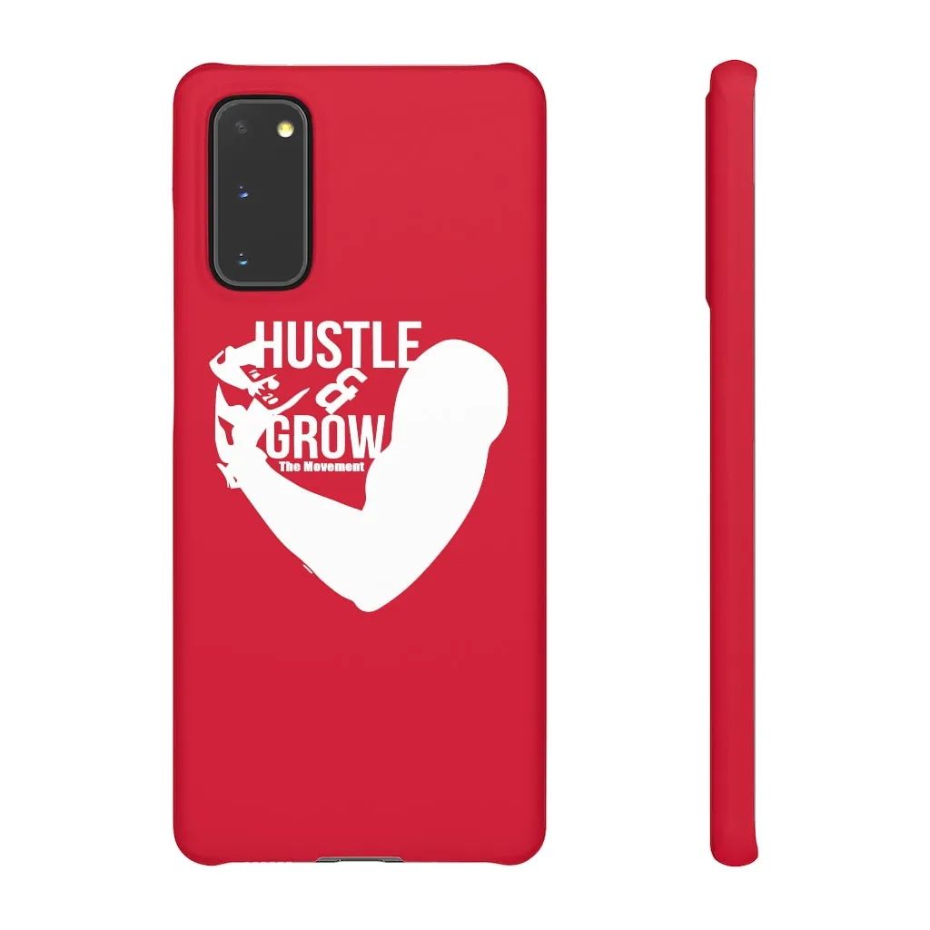 Hustle & Grow Snap Case (IPhone/Samsung Galaxy) (Red)