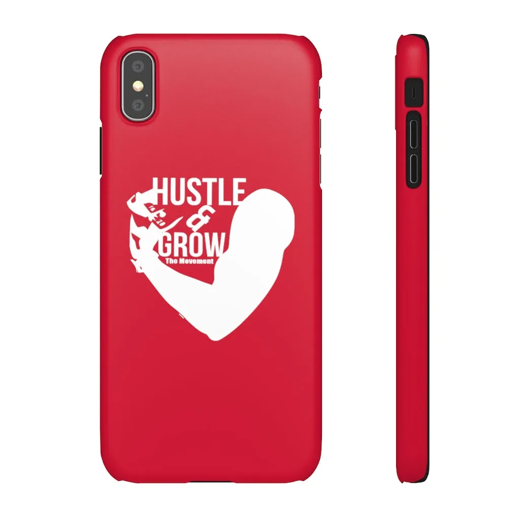Hustle & Grow Snap Case (IPhone/Samsung Galaxy) (Red)