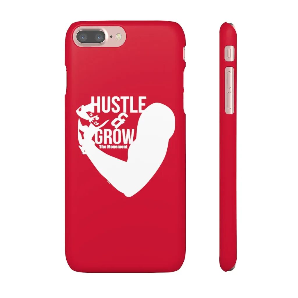 Hustle & Grow Snap Case (IPhone/Samsung Galaxy) (Red)