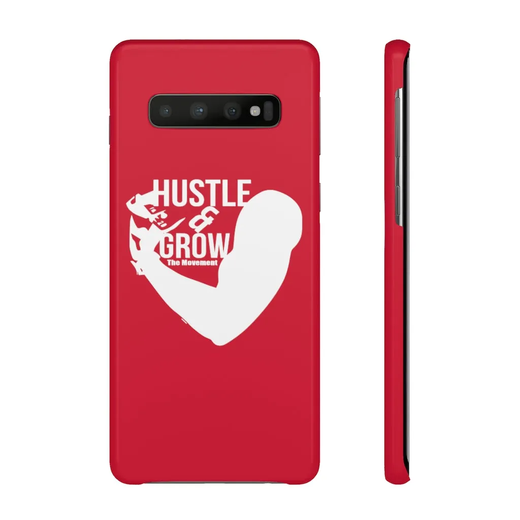 Hustle & Grow Snap Case (IPhone/Samsung Galaxy) (Red)