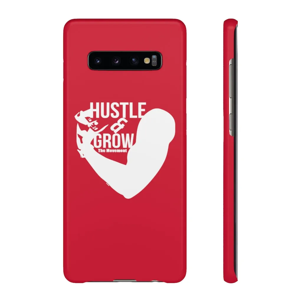 Hustle & Grow Snap Case (IPhone/Samsung Galaxy) (Red)