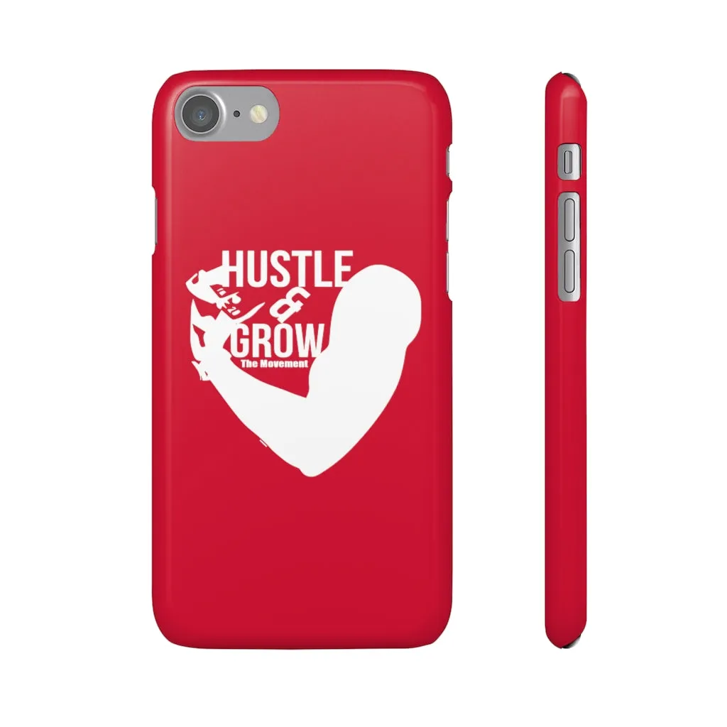 Hustle & Grow Snap Case (IPhone/Samsung Galaxy) (Red)