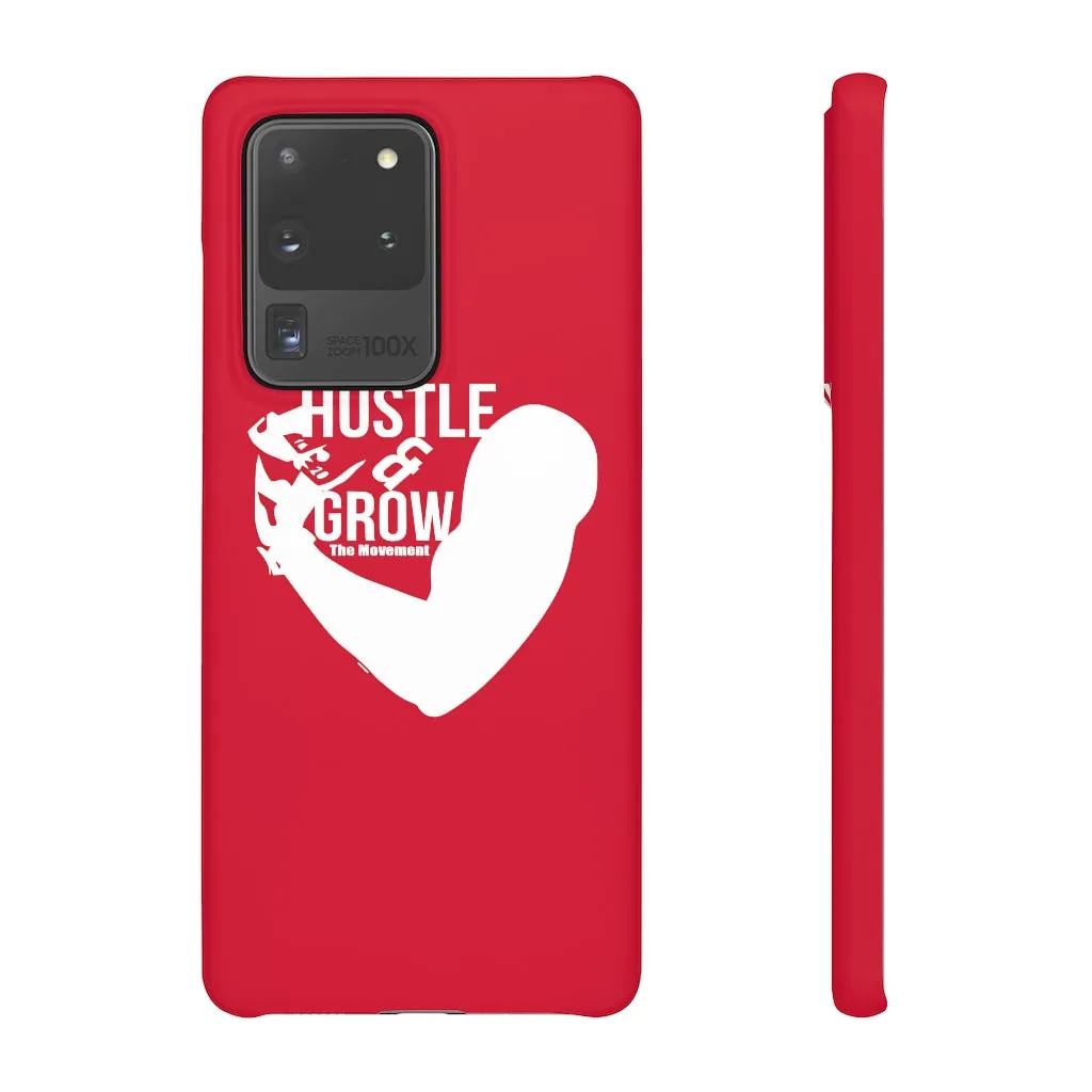 Hustle & Grow Snap Case (IPhone/Samsung Galaxy) (Red)
